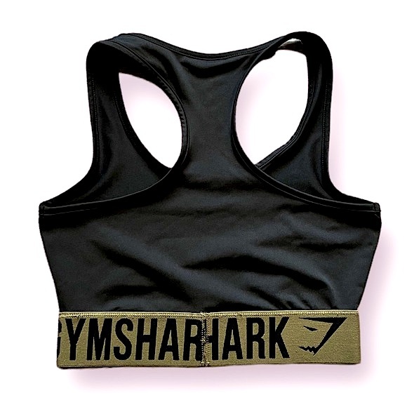 GYMSHARK • Low Support Black Sports Bra / Crop Top • Size Small/Medium • Black - Picture 12 of 14